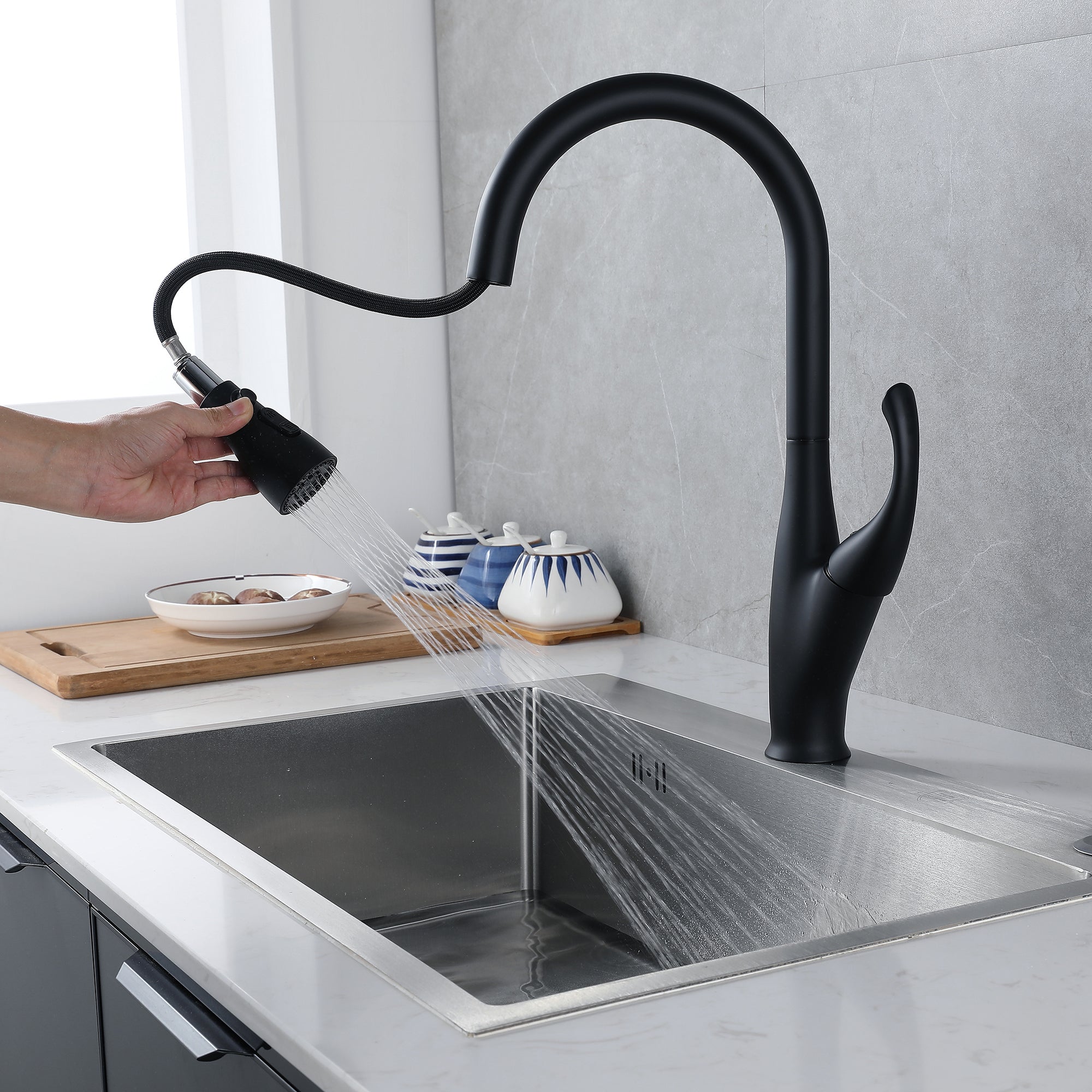 Black Kitchen Sink Faucet