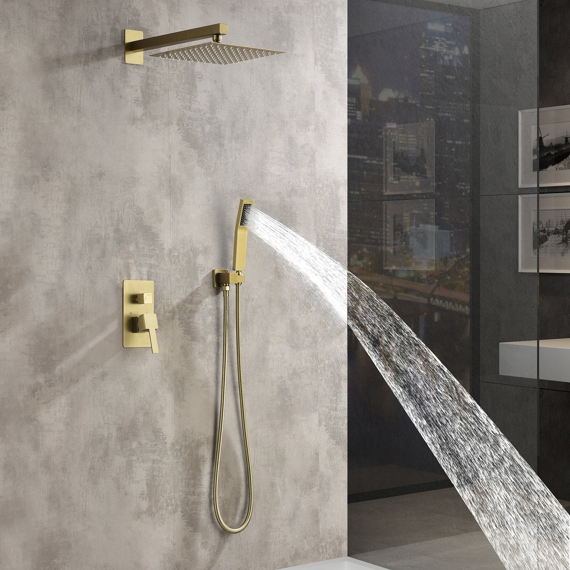 shower systems with handheld shower