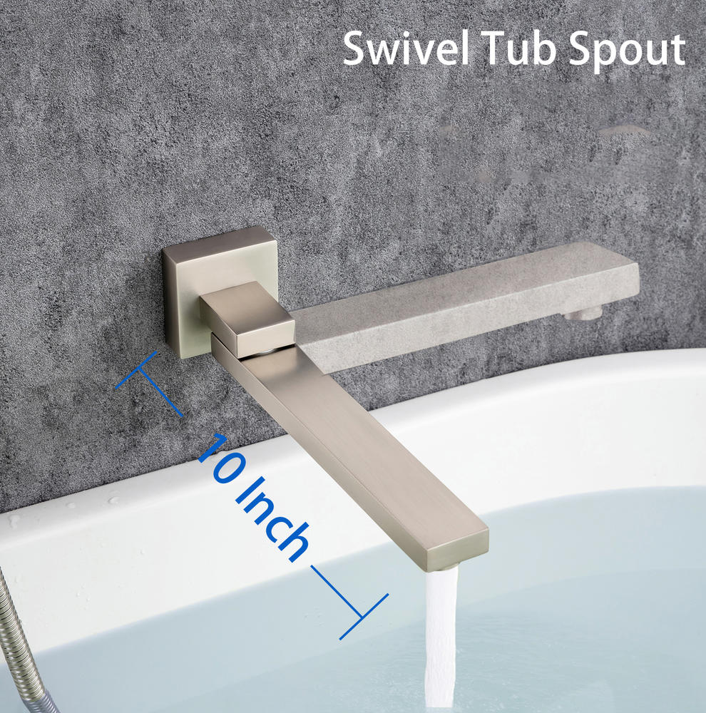 One-Handle 1-Spray Setting Bathtub Shower Faucet