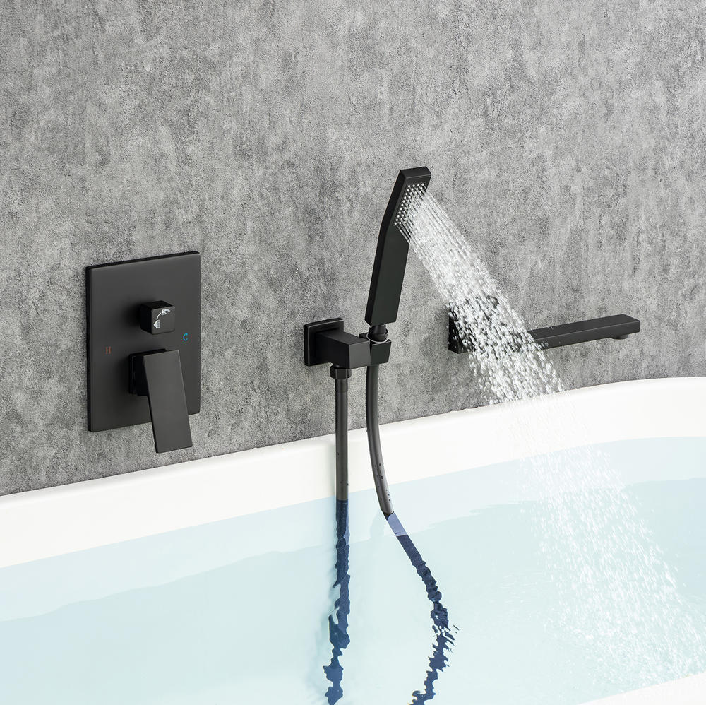 One-Handle 1-Spray Setting Bathtub Shower Faucet