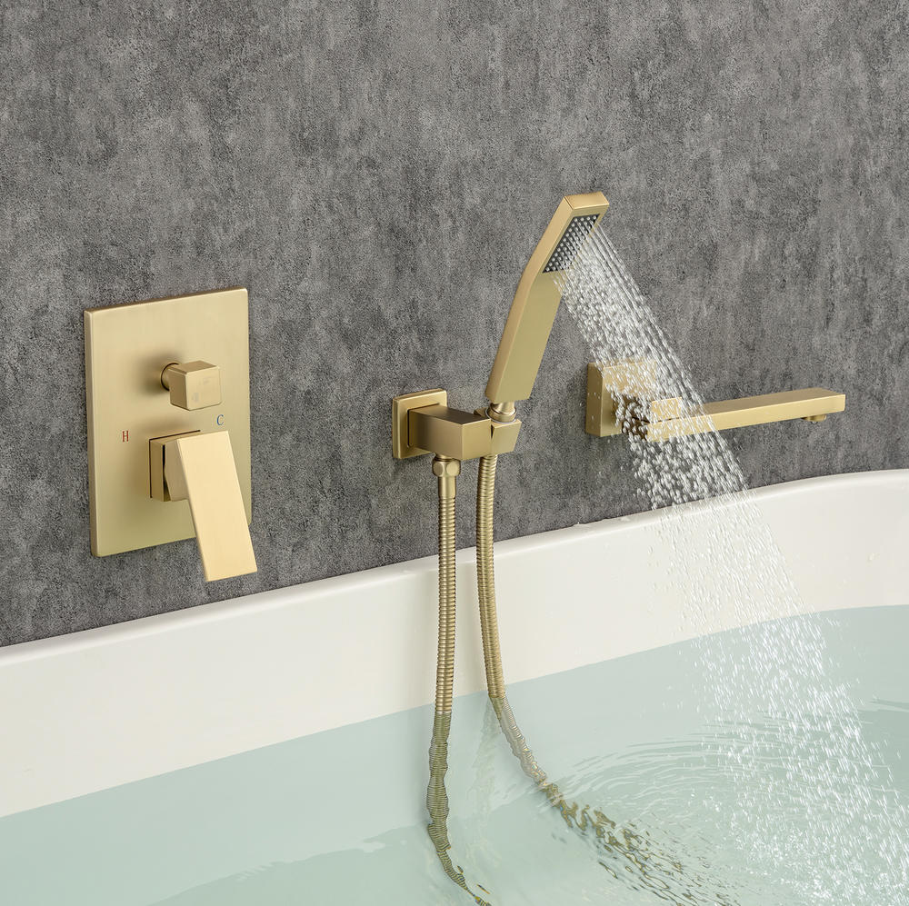 One-Handle 1-Spray Setting Bathtub Shower Faucet