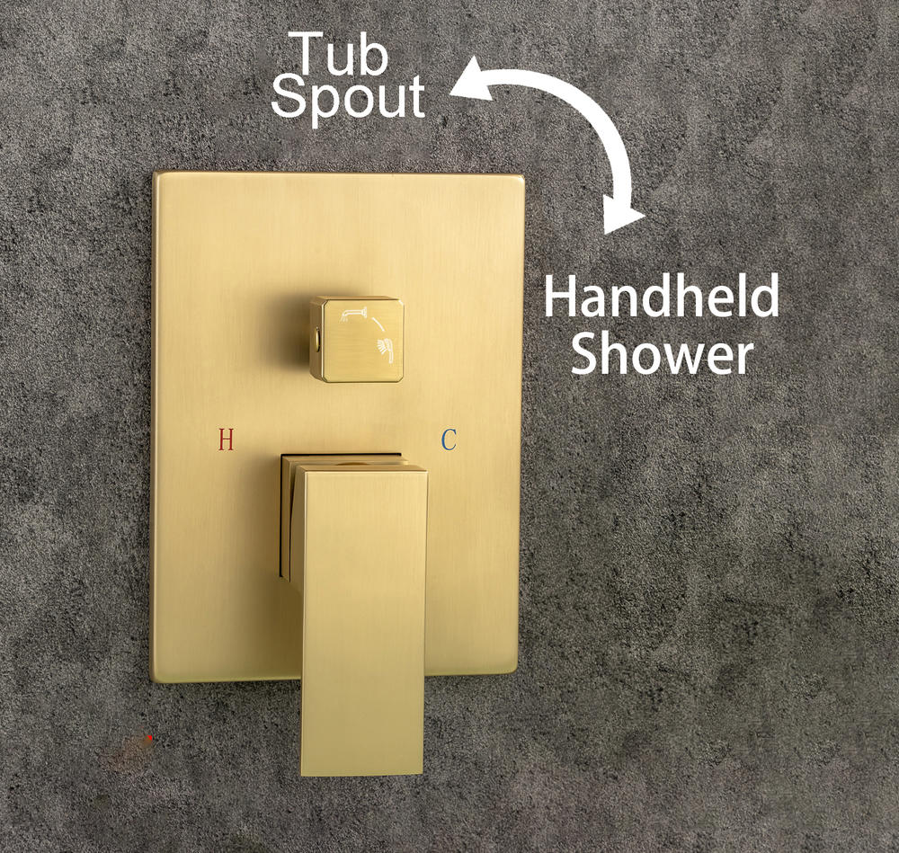 One-Handle 1-Spray Setting Bathtub Shower Faucet