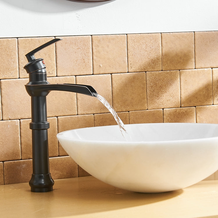 Single Handle Single Hole Bathroom Faucet Pop-Up Drain Included and Supply Lines