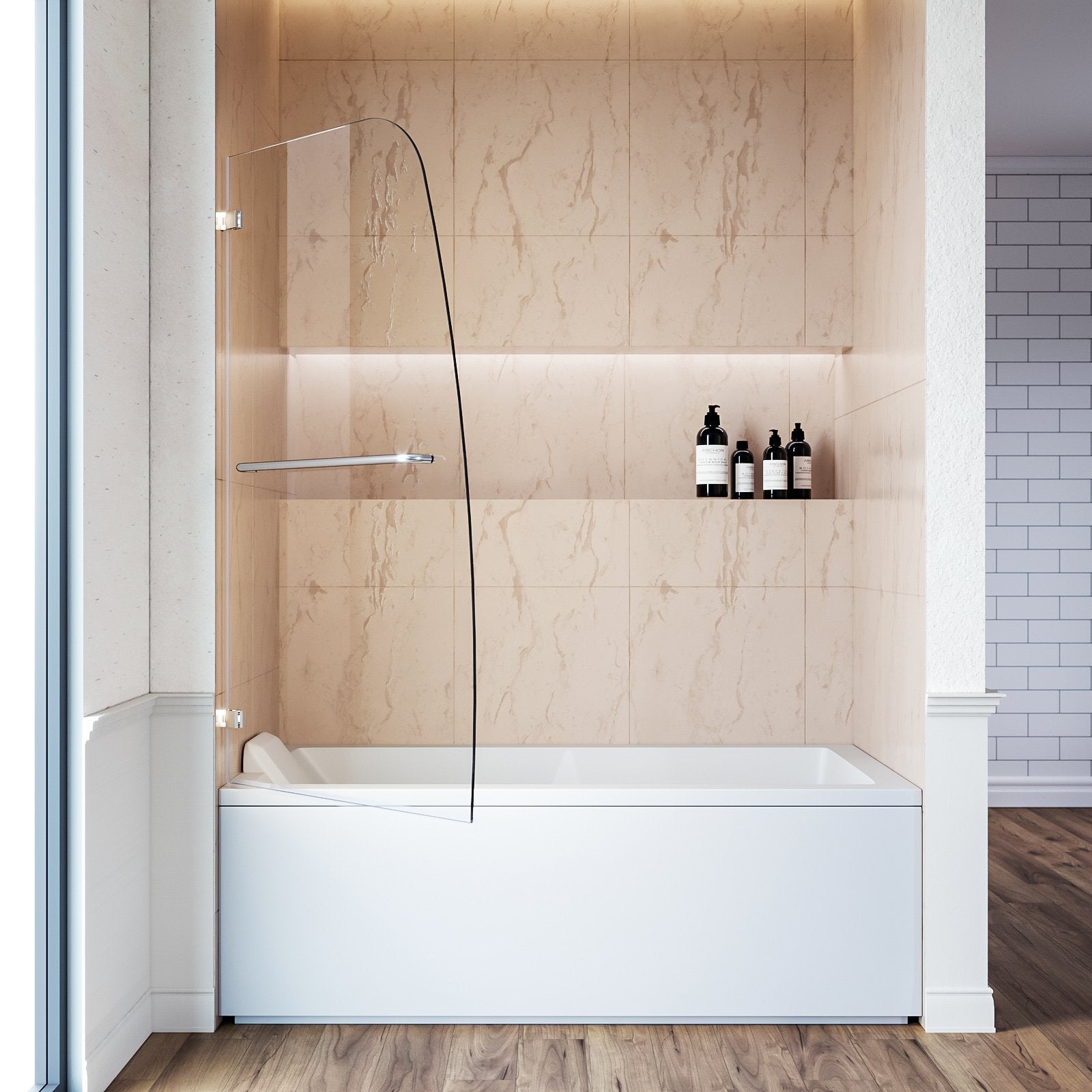 sliding shower glass door