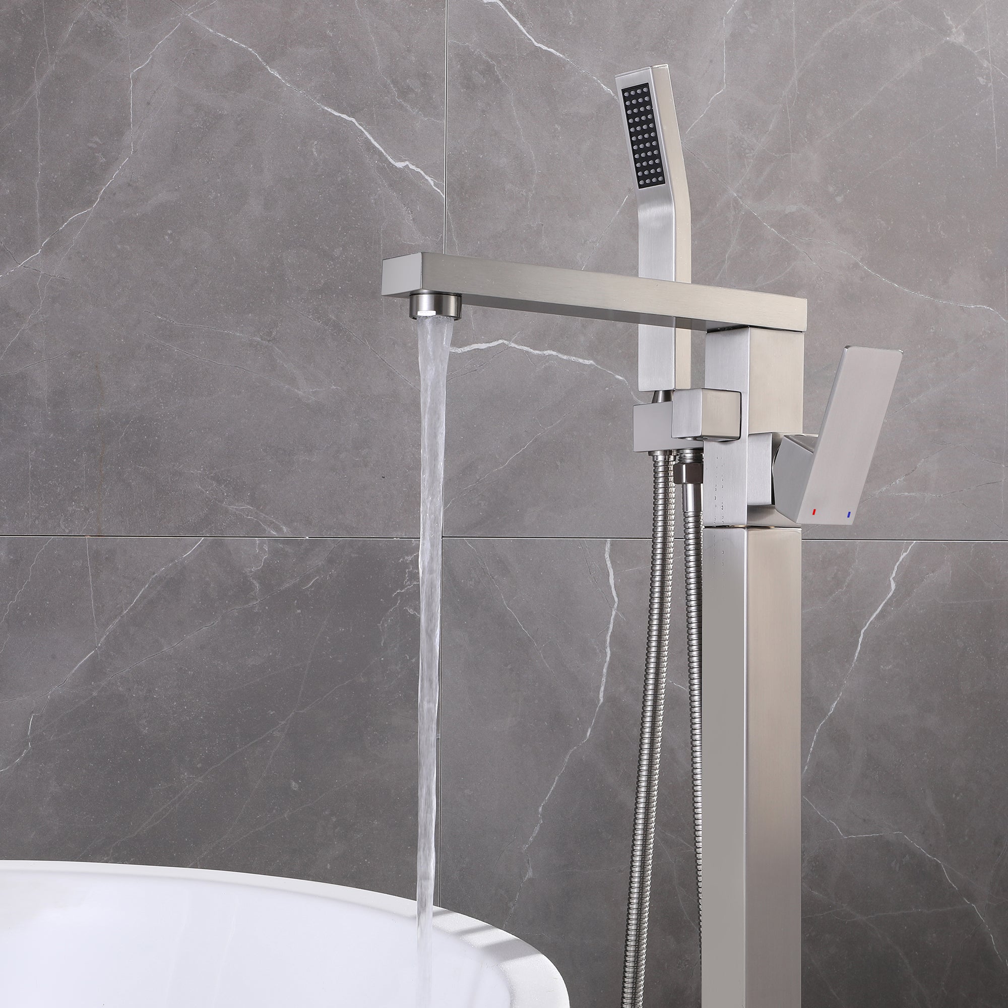 Single Handle Floor Mounted Freestanding Tub Filler