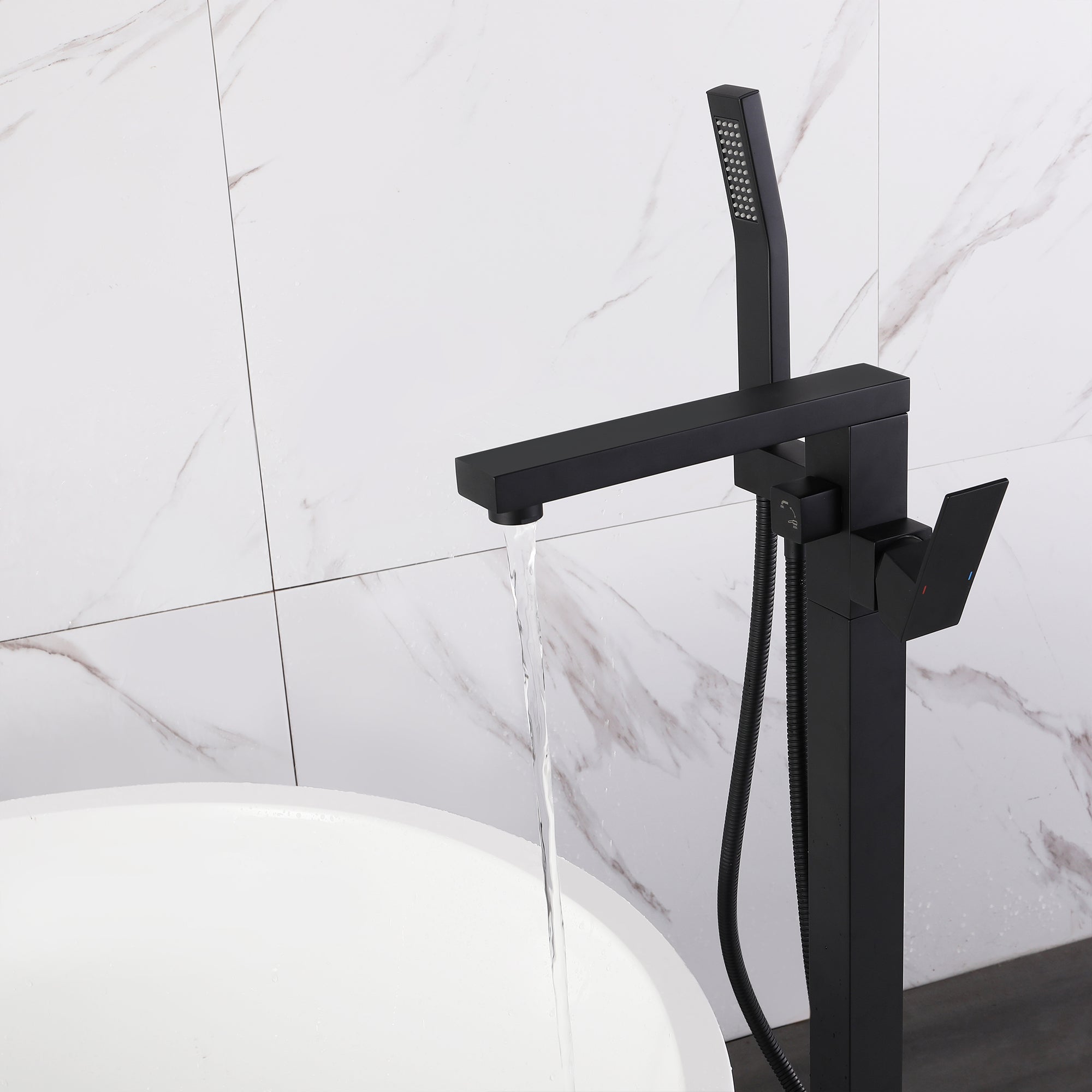 Single Handle Floor Mounted Freestanding Tub Filler